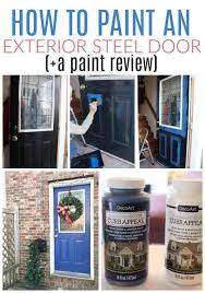 Mobile Home Doors How To Paint An Exterior Door Mobile Home Doors In 2020 Painted Exterior Doors Steel Doors Mobile Home Doors