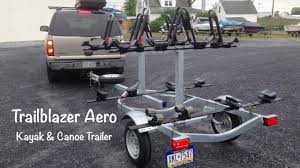 This is an overview of my tandem diy kayak trailer. Trailblazer Aero Kayak Trailer The Strongest Best Kayak Canoe Trailer Youtube