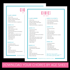 The Best Way To Make A Chore Chart In 2019 Free Printable