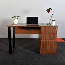 What can you buy in a cardboard box? Fusion Furnish Premium Engineered Wood Stance Study Table With Storage Work Table For Home Office Table For Study Work From Home Table With 3 Drawers Walnut Amazon In Furniture