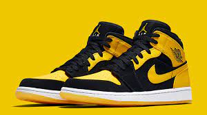 Touches of black and white play complement on the predominantly yellow 1s, which come equipped with black laces. Jordan 1 New Love Where To Buy 554724 035 The Sole Supplier