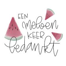 Een Meloen Keer Bedankt By Birthe Verjaardagskaart Ideeen Verjaardag Bedankjes Grappige Geschenken