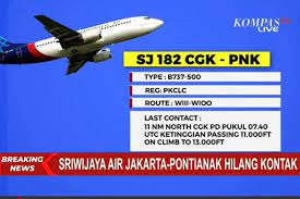 Check spelling or type a new query. Kronologi Pesawat Sriwijaya Air Hilang Kontak Setelah 4 Menit Lepas Landas