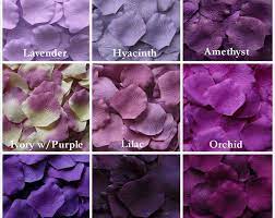 Blue Rose Petals 17 Shades Of Blue Silk Rose Petals Fake Etsy Flower Girl Petals Fake Rose Petals Purple Wedding Flowers