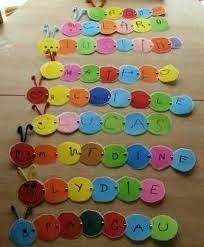 Un Gusanito Feliz Que Nos Ensena Las Letras De Nuestro Nombre Actividades De Nombres Escritura De Ninos Juegos Educativos Para Ninos