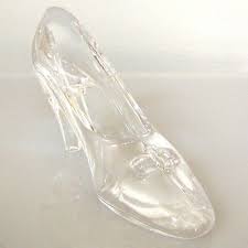 Vintage Neiman Marcus Crystal Life Size Cinderella's Glass High Heel  Slipper