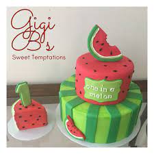 One In A Melon Smash Cake And Cake Watermelon Birthday Parties Watermelon Cake Birthday Watermelon Birthday