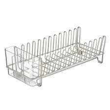 Maybe you would like to learn more about one of these? Interdesign Classico 12 5 In L X 5 5 In W X 4 In H Clear Silver Plastic Stainless Steel Dish Drainer Walmart Com Walmart Com