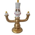 Candelabro Bella Bestia Cogsworth - Adorno Resina Colección Retro