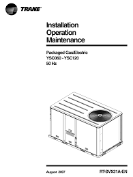 Related manuals for trane tsc060ed. Trane Ysc060 Installation Operation Maintenance Pdf Download Manualslib