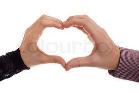 Disney art.wish i thought of this first! Two Hands Making Heart Symbol Stock Image Colourbox