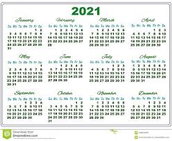 * os feriados de carnaval e corpus christi, apesar de não serem feriados nacionais oficiais, fazem parte do calendário de feriados de grande parte do. Calendario 2021 Com Numeros Grandes Ilustracao Do Vetor Ilustracao De 2021 Calendario 106654259