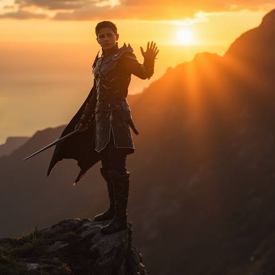 The newly crowned leader of the Sun Cult looking toward a free future, do AI tạo
