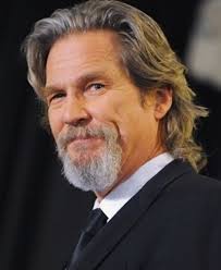 Jeff Bridges With A Classy Thrown Back Hairstyle Goatee Styles Older Mens Hairstyles Beard No Mustache