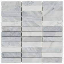 High resolution and quality stone and stacked stone wall texture for free downloading. White Carrara Marble Texture Stacked Mosaic Tile Kitchen Backsplash Contemporary Mosaic Tile By Modket Houzz