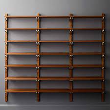 Mix and match with up to 6 sizes and two orientations; Walnut Modular Triple Shelf 88 Reviews Cb2