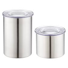 Our stainless steel airscape canisters come to the rescue, preserving flavor and freshness! Stainless Steel Airscape Canisters Glass Food Storage Containers Coffee Canister Glass Food Storage