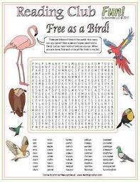 Bird Names Word Search Puzzle Word Search Puzzle Printable Puzzles For Kids Reading Club