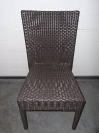 Two Tone Brown Plastic Rattan Chair Garden Outdoor Chair Rattan Chair Plastic Chair