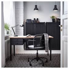 Arkelstorp Black Desk 140x70 Cm Ikea Home Office Design Home Office Table Black Desk