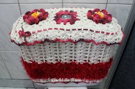 Capa De Crochê Para Caixa Acoplada De Banheiro Capa Croche Para Caixa Acoplada Decore Croche Da Mimi Elo7 Croche Croche Para Cozinha Caixa Acoplada