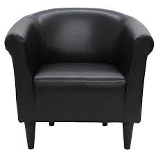 Mainstays Faux Leather Bucket Accent Chair Multiple Colors Walmart Com Accent Chairs Barrel Chair Leather Bucket