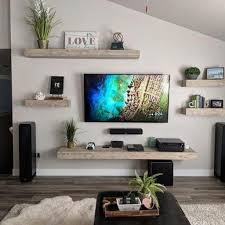 35 Stunning Floating Shelves For Living Room Decor Ideas In 2020 Living Room Entertainment Center Living Room Entertainment Wall Shelves Living Room