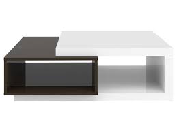 Table Basse Rectangulaire Karat Coloris Blanc Gris Vente De Table Basse Conforama