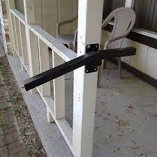 Always plumb, cut and fit your rail to the steps before inserting post mount brackets into the posts. Grab Hand Rail For 1 Or 2 Step Wrought Iron Easy Install Free Shipping Pergola Plans Roofs Outdoor Stair Railing Handrail