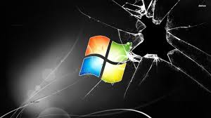 The screen laptop cracked and damaged. Download Broken Glass Windows Logo Wallpaper 281162 Broken Screen Wallpaper Screen Wallpaper Computer Screen Wallpaper