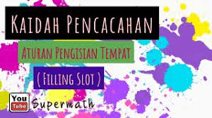 To its corresponding slot label sequence y = (y1s,. Kaidah Pencacahan Aturan Pengisian Tempat Filling Slot Penjelasan Dan Contoh Soal Youtube