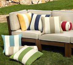 Home outdoor waterproof chair seat pads/cushions with ties garden kitchen dining. Outdoor Cushions Which Materials Colours Are Hot Blues Are In Especially From Sunbrella