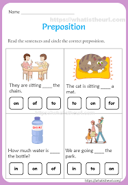 Preposition Worksheets For 1st Grade In 2020 Preposition Worksheets Learning English For Kids Teacher Favorite Things