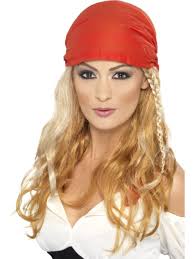 Smiffys Female Pirate Princess Wig With Bandana, Blonde: Buy Online at Best  Price in UAE