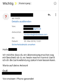 Informieren sie als erstes ihre bank. Watchlist Internet Gefalschter Uberweisungsauftrag Fur Vereins Kassier Innen