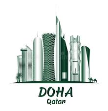 City Of Doha Qatar Famous Buildings Editable Vector Illustration Sponsored Affiliate Affiliate Doha Famous Buildings Vector Illustration Illustration
