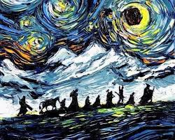 The Lord Of The Rings Van Gogh Style By The Incredible Artist Aja Trier Lord Of The Rings Tolkien Art Lotr Art