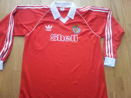 71 lopes gk 73 div. Benfica Home Football Shirt 1983 1985