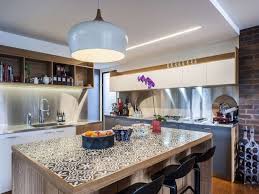 tiled benchtop retro kitchen