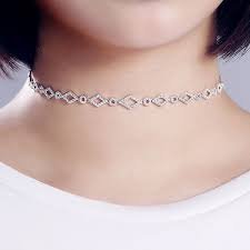 Shop all diamond necklaces keep it classic with a diamond solitaire pendant or go bold with an extraordinary diamond eternity necklace. 14k White Gold Diamond Choker Necklace