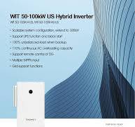 50kw Growatt 3 Phase 480V Us Model 63kw 75kw 100kw Hybrid Grid Tied Inverter Wit 50K-H-Us for Commerical Use