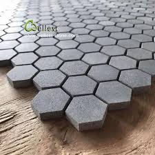 Hải nam Đen Basalt 2 inch Hình Lục Giác Gạch Mosaic| Alibaba.com