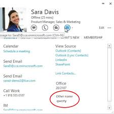 Check spelling or type a new query. Outlook Exchange How To Add A Contact Card Outlook Some Other Attributes Of The Active Directory Account It Development Questions