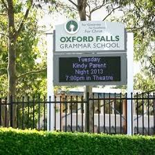 Oxford Falls Grammar School Digital Sign Grammar School School Signs Grammar