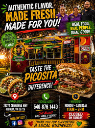 La Picosita Food Truck — Mexican restaurant food truck in Lignum, Virginia