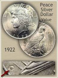 1922 peace silver dollar value discover their worth