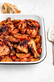 Cypriot Roasted Chicken And Potatoes Baked Ambrosia Recipe In 2020 Roasted Chicken And Potatoes Easy Chicken Dinner Recipes Chicken Dinner Recipes