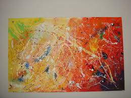 Channel your inner jackson pollack and attempt the splattering technique to create abstract masterpieces. One Abstract Acrylic Drip Splatter Art Painting Flickr