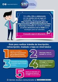 Las personas que necesiten realizar el trámite de forma presencial lo van a poder hacer solicitando turno previo debido al aislamiento social, preventivo y obligatorio. Guia Inscripcion Y Reinscripcion Guanajuato 2020 2021 Union Guanajuato