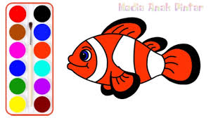 Salah satu objek sketsa yang mudah diwarnai adalah sketsa ikan. Pin Di Belajar Menggambar Dan Mewarnai Untuk Anak Paud Tk Sd